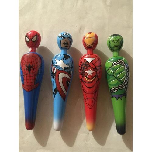 4 Stylos De Collection Disney Marvel Avengers