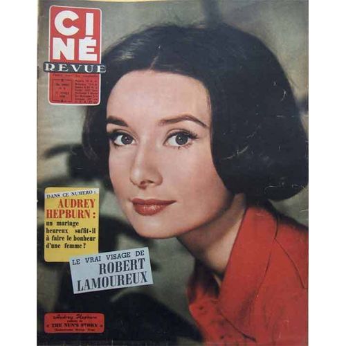 Cine Revue 1958  N° 8 : Audrey Hephurn.Peter Finch.Romy Schneider.Cued Jurgens.Robert Lamoureuxsophia Loren.Anna Magnani.Michele Morgangerard Philipe.Dany Carrel.