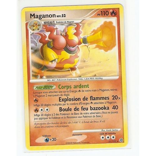 Pokemon - Maganon 110 Pv 31/123 D&p "Merveilles Secretes"