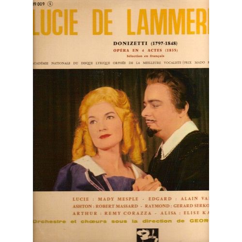 Donizetti (1797 - 1848) (Opéra En 4 Actes (1835) Sélection En Français (Mady Mesplé, Alain Vanzo, Robert Massard, Elise Khan...)