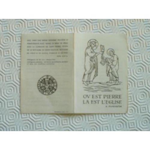 Ou Est Pierre, La Est L'église - Saint Augustin  N° 0 : Prière Au Saint-Esprit Pour Le Concile