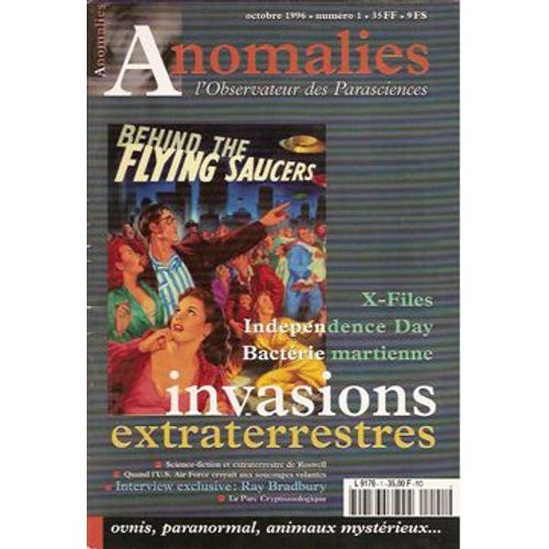 Anomalies  N° 1 : Invasions Extra Terrestres