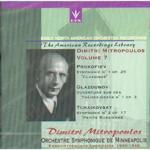 Dirige Prokofiev, Glazounov, Tchaikovsky Minneapolis Symph. 1940-1946