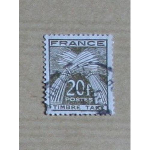 Timbre Taxe, 20 Fr