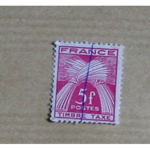 Timbre Taxe, 5 Fr