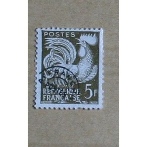 Timbre Préoblitéré, 5 Fr