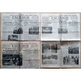 Lot 3 Vieux Journaux L'excelsior Janvier 1936 Ave Double Page Sportive