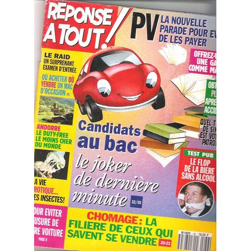 Réponse À Tout !  N° 36 : Candidats Au Bac Le Jocker De Dernière Minute