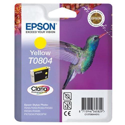 Epson T0804 Cartouche jet d'encre d'origine Jaune Amazon Dash Replenishment est pret