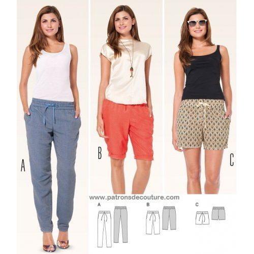 Patron Burda 6938 Pantalon Et Shorts