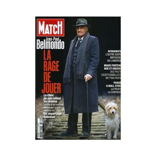 Paris Match Du 27 Mars 2008  N° 3071 : Jean Paul Belmondo (Couv+8p) Ziyi Zhang (3p) Alain Bernard (4p) Maud Fontenoy (6p) Encart Central 16 P Jean Paul Rouve (Spaggiari) Samuel Le Bihan (4p)