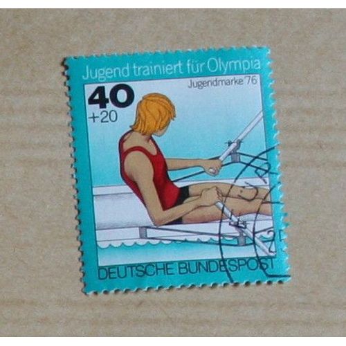 Timbre  Oblitéré Allemagne, Aviron