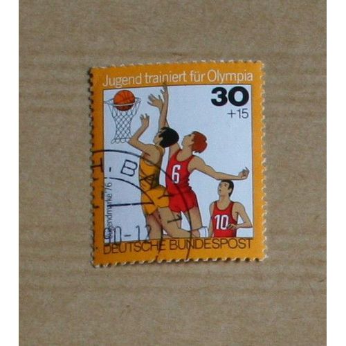 Timbre  Oblitéré Allemagne, Basket-Ball