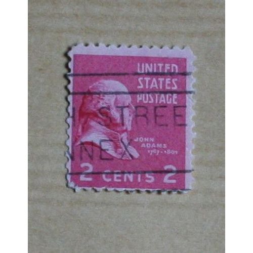 Timbre  Oblitéré U.S.A., États-Unis , John Adams