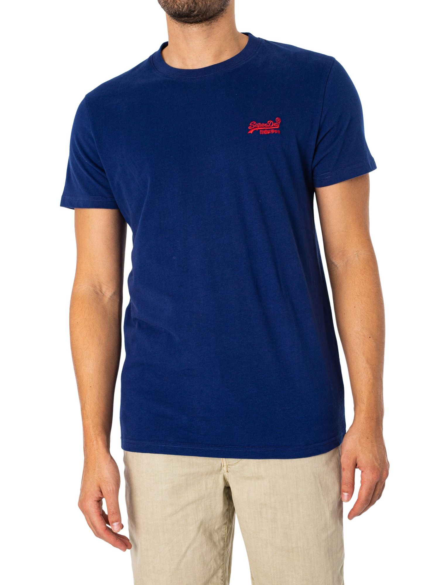 Superdry T-Shirt Logo Essentiel, Bleu
