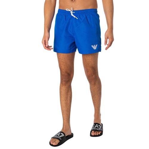 Emporio Armani Logo Short De Bain, Bleu