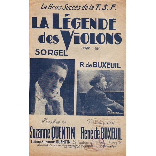 La Légende Des Violons, Sorgel, René De Buxeuil