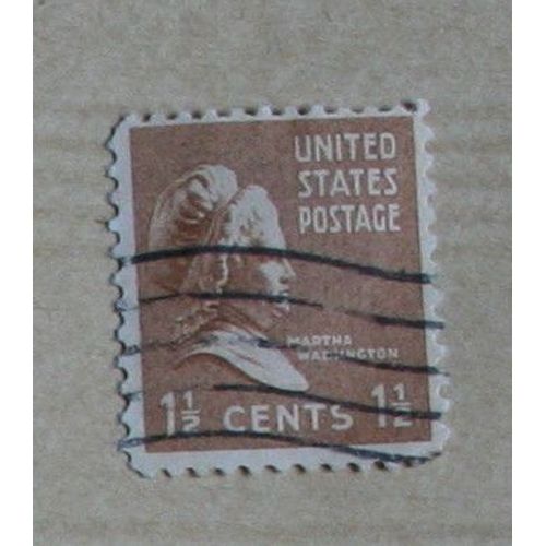 Timbre  Oblitéré U.S.A., États-Unis (Usa) : Martha Washington