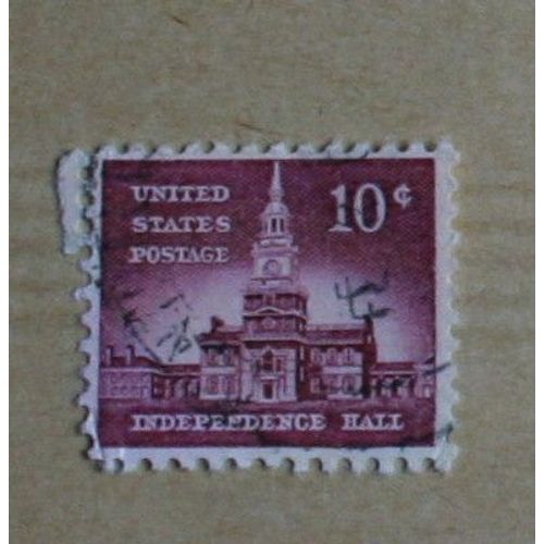 Timbre  Oblitéré U.S.A., États-Unis (Usa) :  Independance Hall