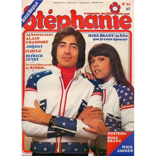 Stéphanie  N° 21 : Ringo Mike Brant Sheila Lenorman C. Jérome Julien Clerc Sardou Chamfort Vartan Hallyday Patrick Juvet P Charby Jagger F François Art Sullivan C Adam C Michel C Vidal C François