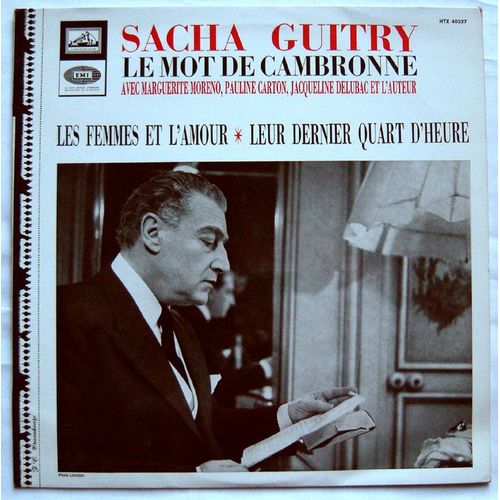 Le Mot De Cambronne (+ Marguerite Moreno, Pauline Carton, Jacqueline Delubac) / Les Femmes Et L'amour / Leur Dernier Quart D'heure - L.P. Original Biem