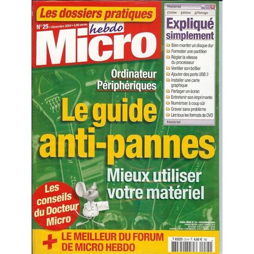 Micro Hebdo Hors-Série N° 25 : Le Guide Anti-Pannes