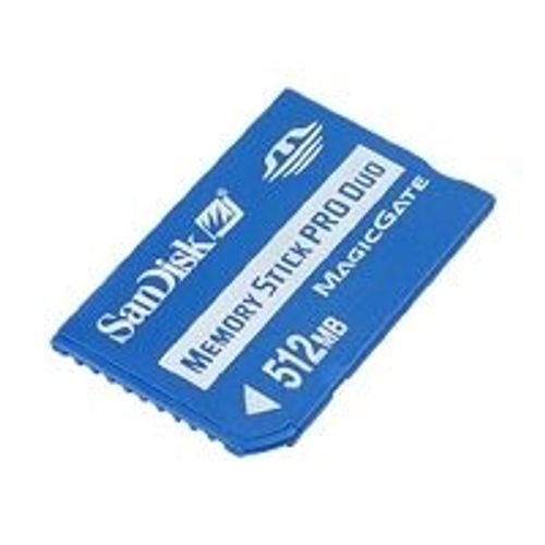 SanDisk - Carte mémoire flash (adaptateur Memory Stick DUO inclus(e)) - 512 Mo - MS PRO DUO