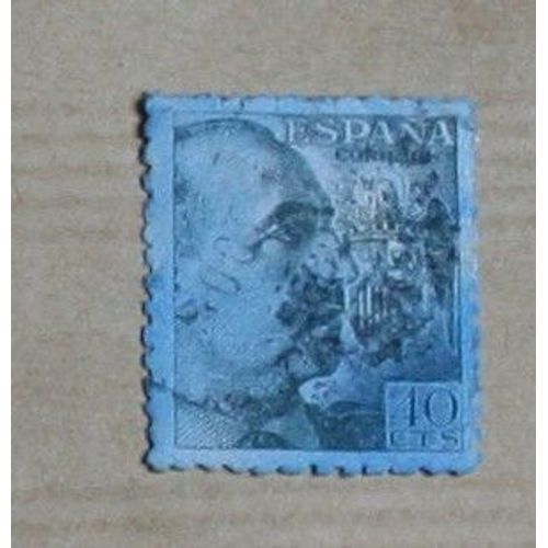 Timbre  Oblitéré Espagne, Franco, 40 Cts