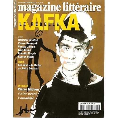 Magazine Littéraire  N° 415 : Kafka Le Rebelle