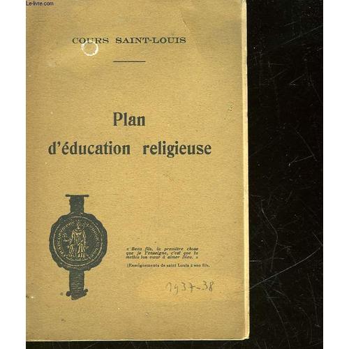 Cours Saint-Louis - Plan D'education Religieuse