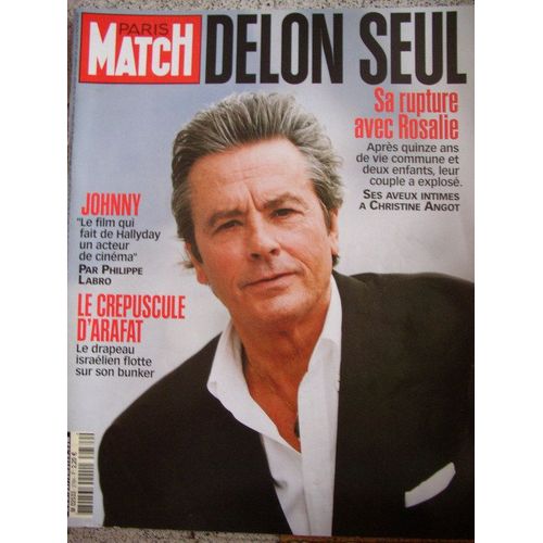 Paris  Match : Delon  Seul  N° 2784