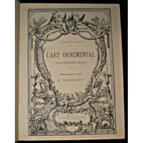 L'art Ornemental. Première & Deuxième Année (1883-84)
