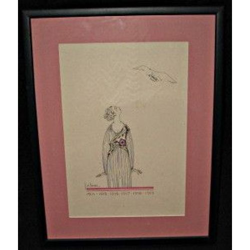 Modes Et Manières D'aujourd'hui - 1914-1919 : Tirage De La Couverture De Georges Lepape