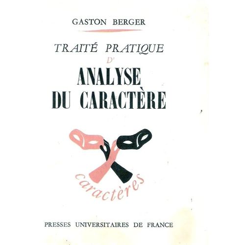 Traite Pratique D Analyse Du Caractere