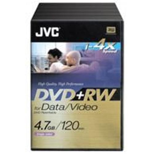 JVC VP-W47DEV - DVD+RW - 4.7 Go (120 minutes) 1x - 4x - boîtier pour DVD vidéo