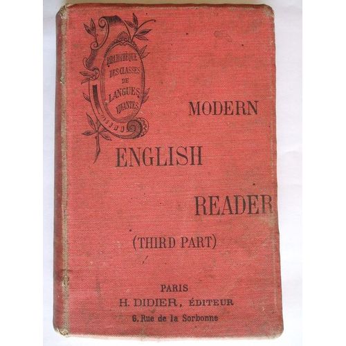 Modern English Reader For The Upper Forms Third Part(Classes De 2 & 1 Er)