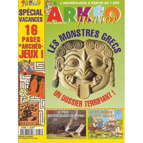 Arkéo Junior  N° 33 : Les Monstres Grecs