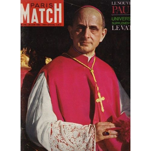 Paris Match N° 742, Le Nouveau Pape Paul Vi