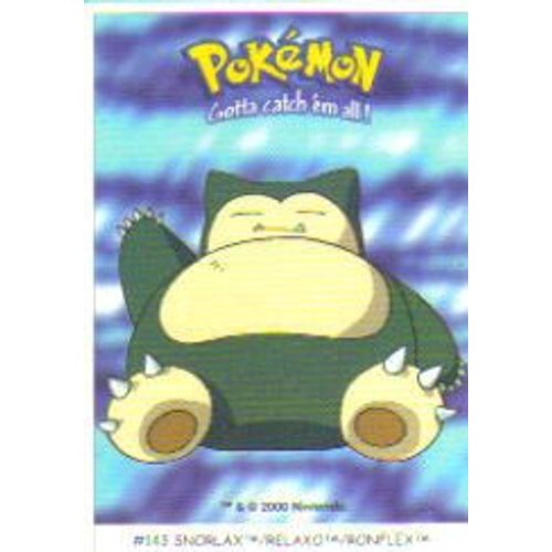 Pokemon #143 Ronflex Stickers