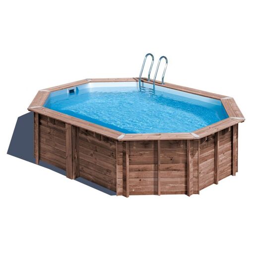 Gre 3665872077535 piscine hors sol Oval Bois