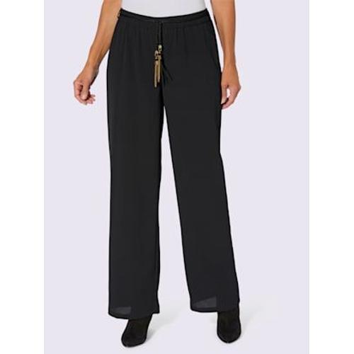 Pantalon Ceinture Élastique - - Noir