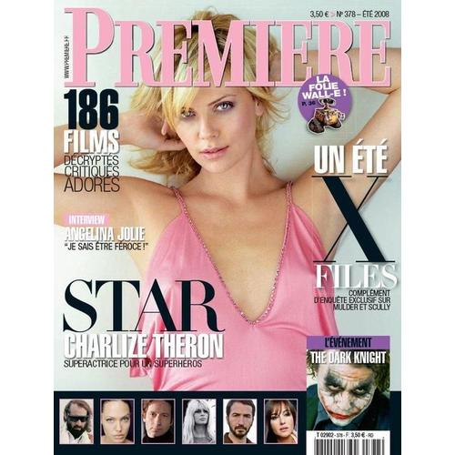 Premiere Magazine  N° 378 : Charlize Theron / Angelina Jolie / X Files / Batman  / Wall-E