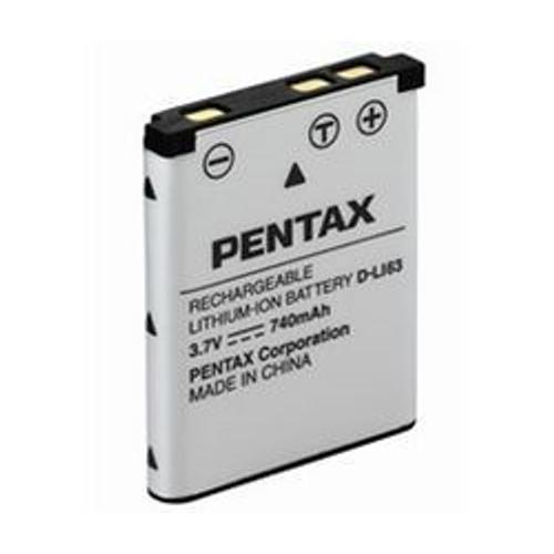 Pentax D-Li63 - Batterie pour Optio T20 T30 W30 *760mAh*