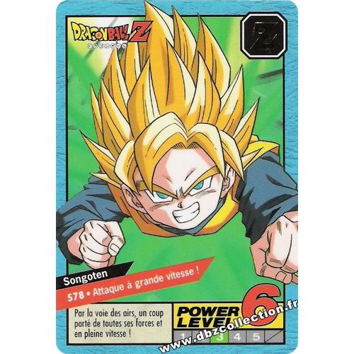 Carte Dragon Ball Z Power Level N°578 !!!!