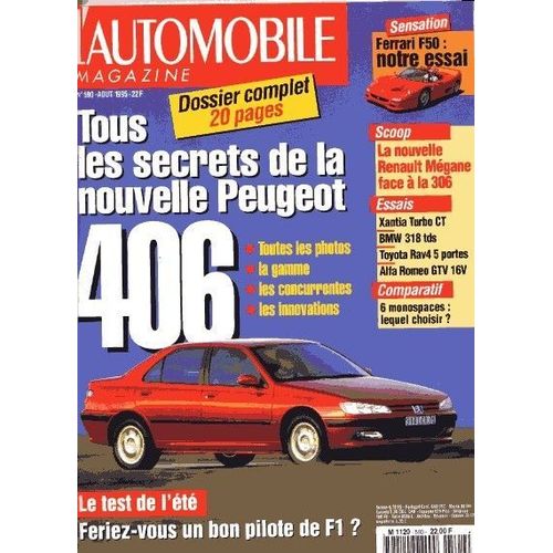L'automobile Magazine  N° 590 : Tous Les Secrets De La Nouvelle Peugeot 406