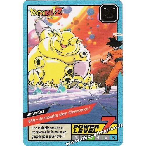 Carte Dragon Ball Z Power Level N°610 Vf !!!!