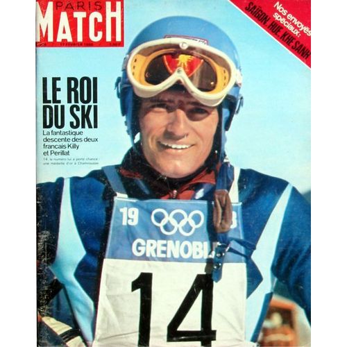 Paris Match N° 984 Fevrier 1968 "Le Roi Du Ski - La Fantastique Descente Des 2 Français Killy Et Perillat"