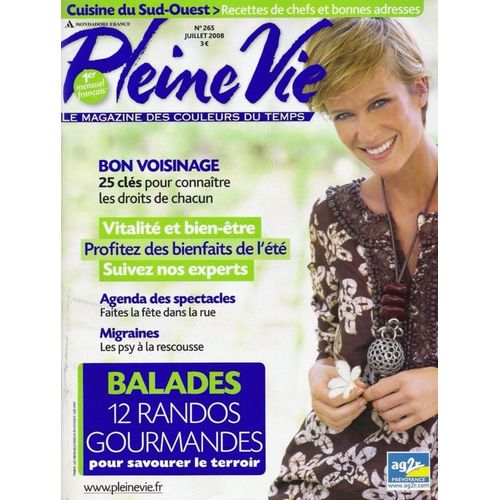 Pleine Vie  N° 265 : Balades 12 Randos Gourmandes