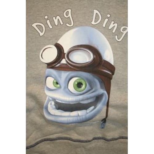 Sweat Crazy Frog Sweat Shirtcapuchine Serigraphie Des 2 Cotes