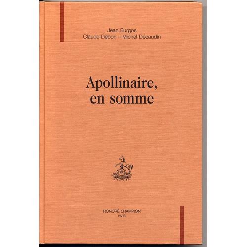 Apollinaire, En Somme